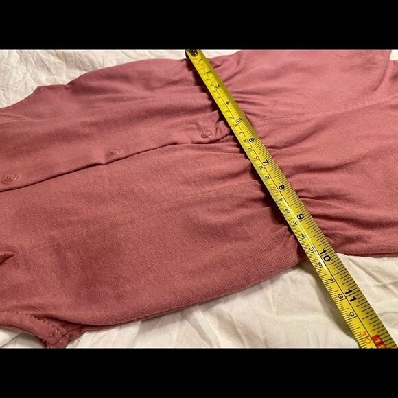 4/$17 NWT Carter’s Baby Onesie Mauve w Ruffles, 24 Months, Pink, Red, Rose, New - Picture 8 of 9